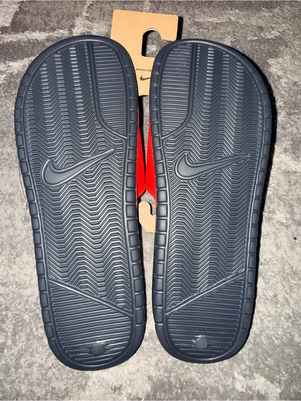 Nike Benassi JDI Red Black Slides Men’s Size 11 New